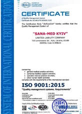Certificado de Calidad ISO 9001 Certificado de Calidad ISO 9001